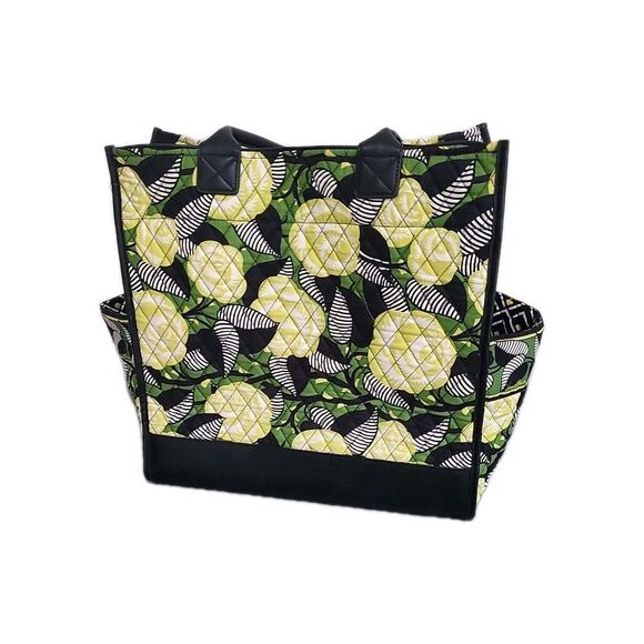 Vera Bradley La Neon Rose Black Tote-$112 MSRP EUC - Picture 4 of 13